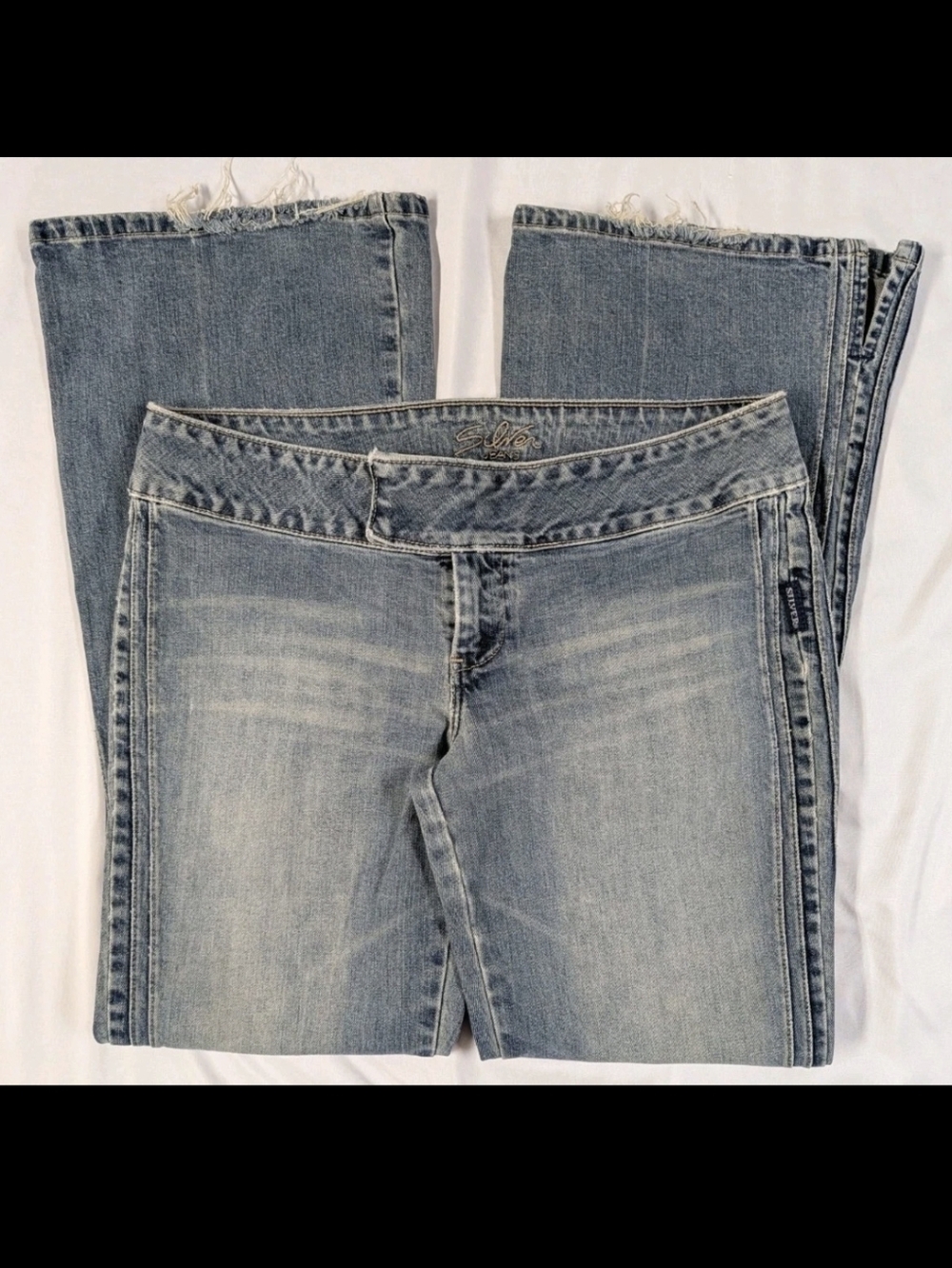 Silver Jeans Light Wash Wide Leg Flare Jeans